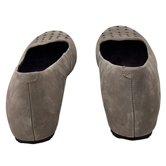 DR  WEIL Chelsea Orthaheel Technology Tan Suede Leather Studded Hidden Heel Flat - Picture 5 of 10